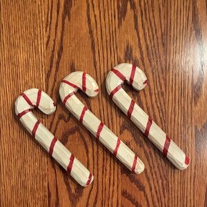Wooden Candy Cane Decorations